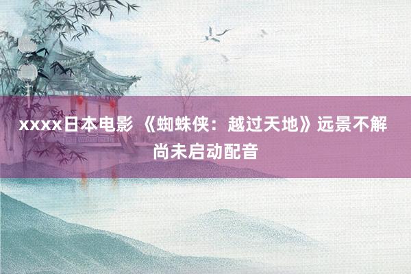 xxxx日本电影 《蜘蛛侠：越过天地》远景不解 尚未启动配音